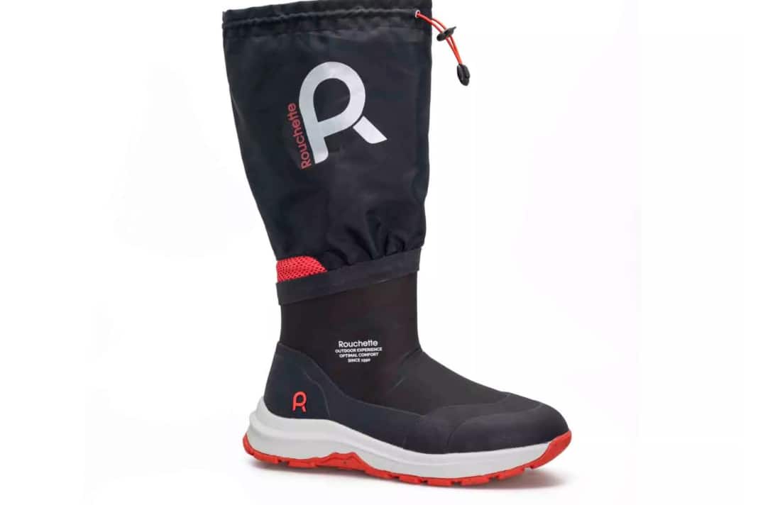 Rouchette’s boat shoes are designed to protect the toes, provide good grip on deck and, of course, be waterproof.