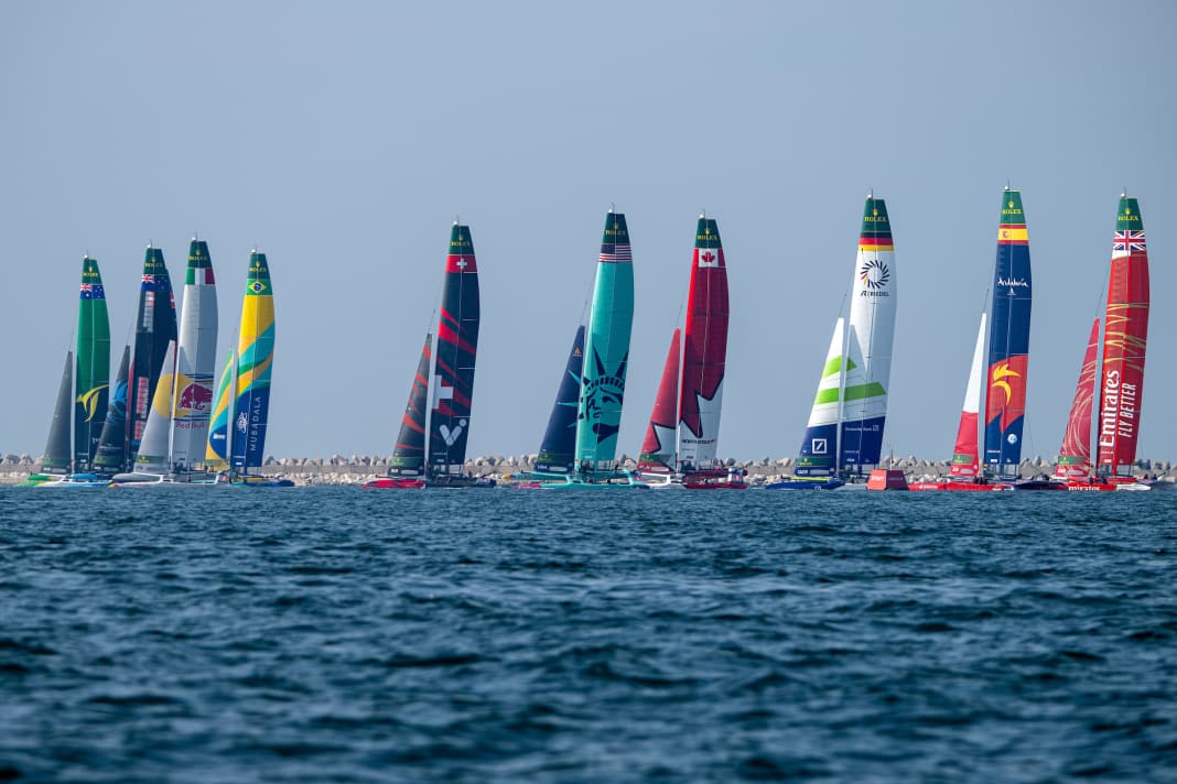 La quinta stagione del SailGP prende il via a Dubai.