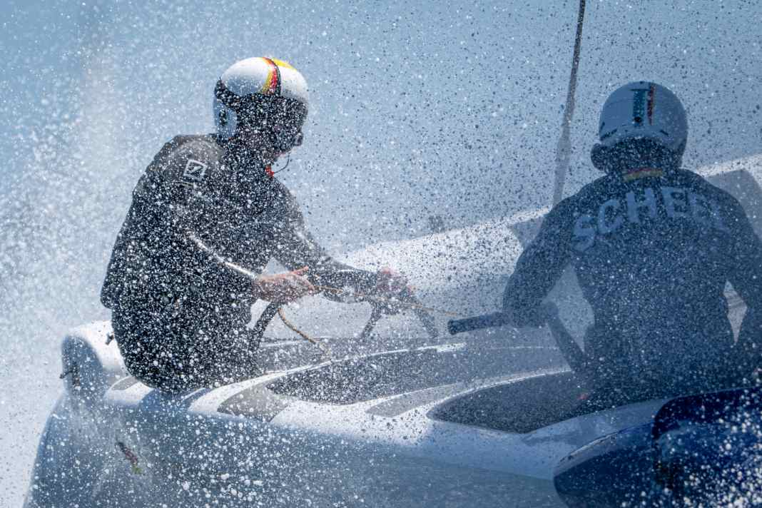 Das Germany SailGP Team will im Traumrevier von Bermuda punkten.