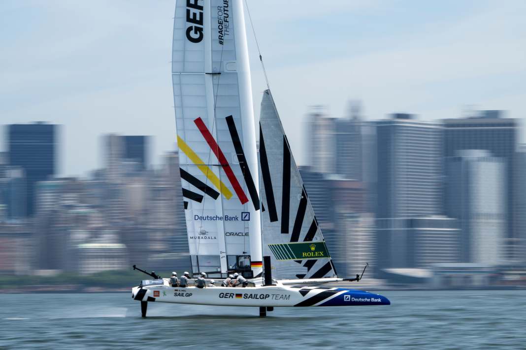 Velocità! Il team Germany SailGP in allenamento a New York