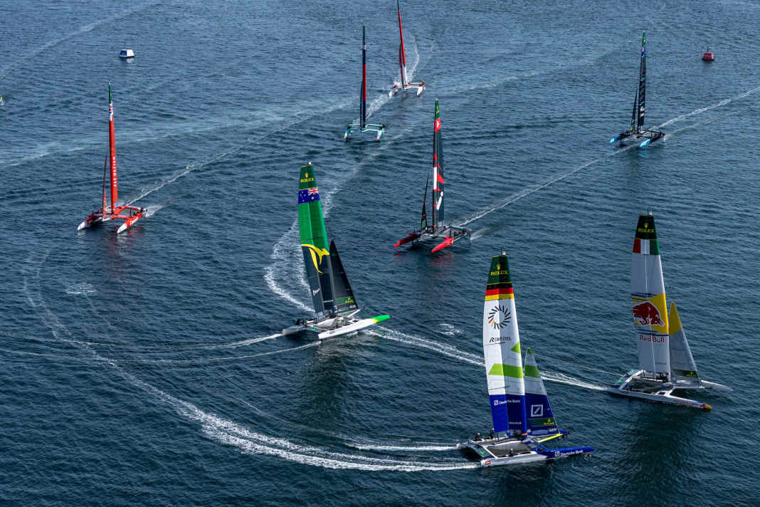 Team Germany auf dem LA-Kurs.