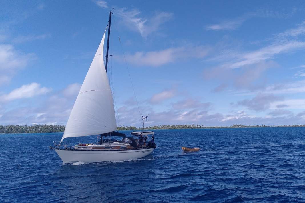"Holly Golightly" unterwegs in Tuamotu.