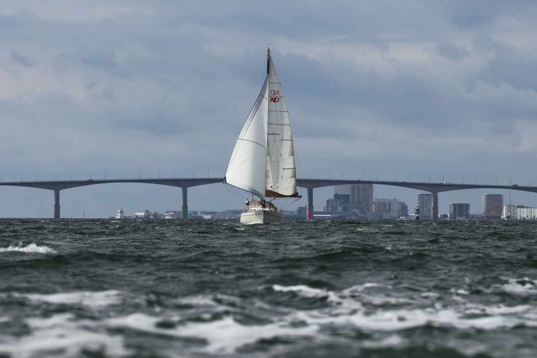 The Kalmarsund with the bridge to Öland and Kalmar in the background.