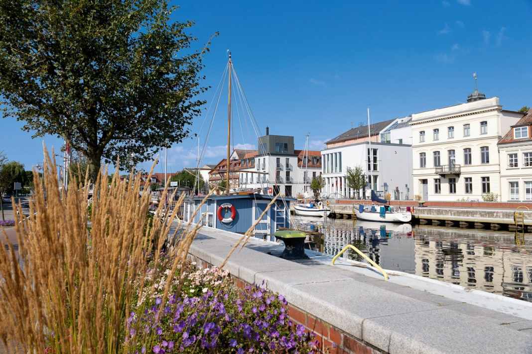 Der Stadthafen von Ueckermünde