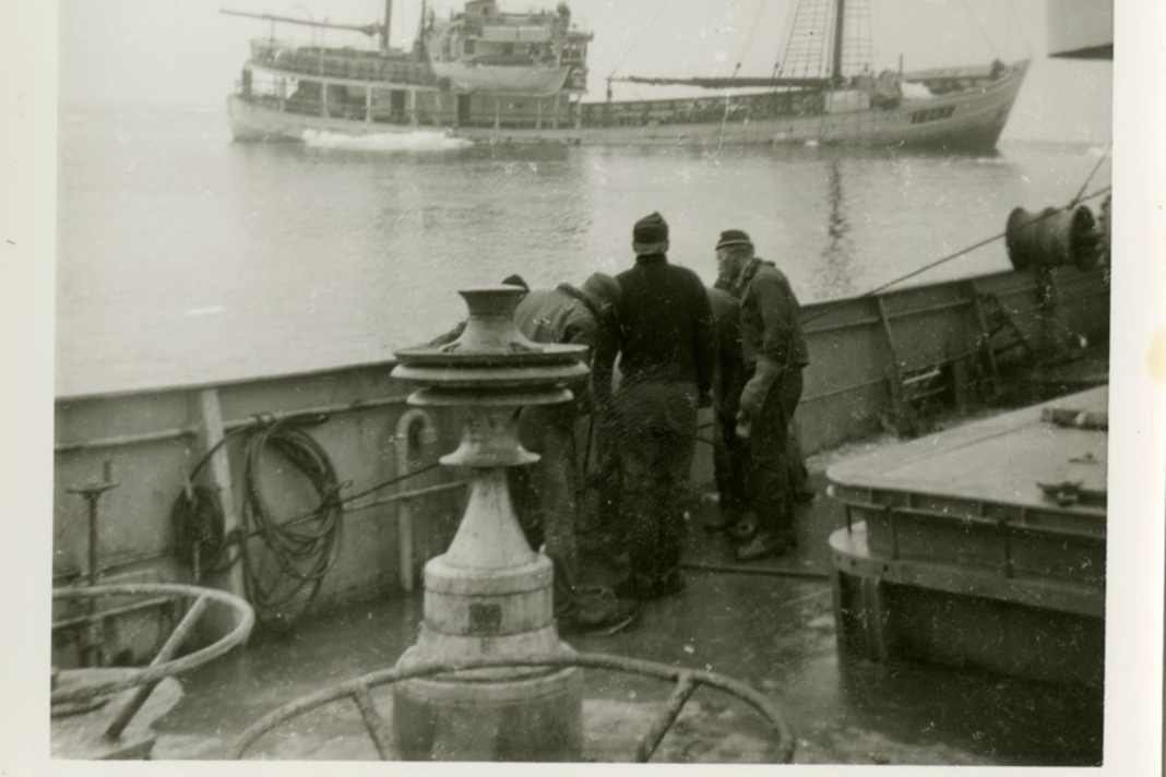 The "Quest" in 1962, a few moments after it was wrecked