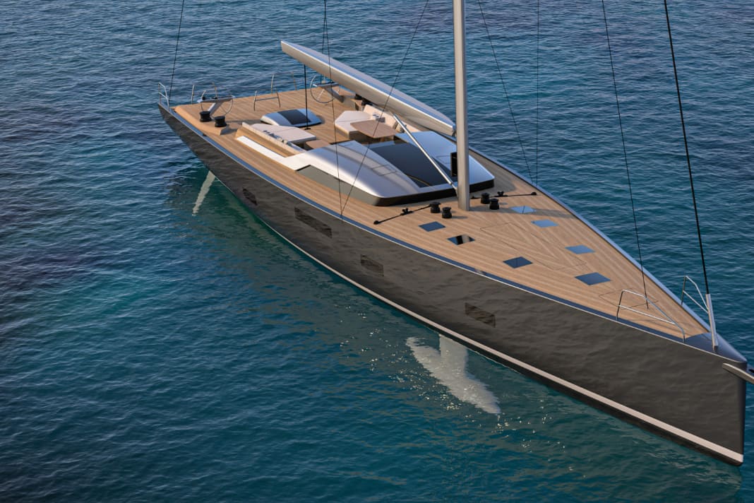 In Form brachte die SW100X Nauta Design aus Mailand, Rigg und Carbon-Rumpf berechneten die US-Konstrukteure von Farr Design