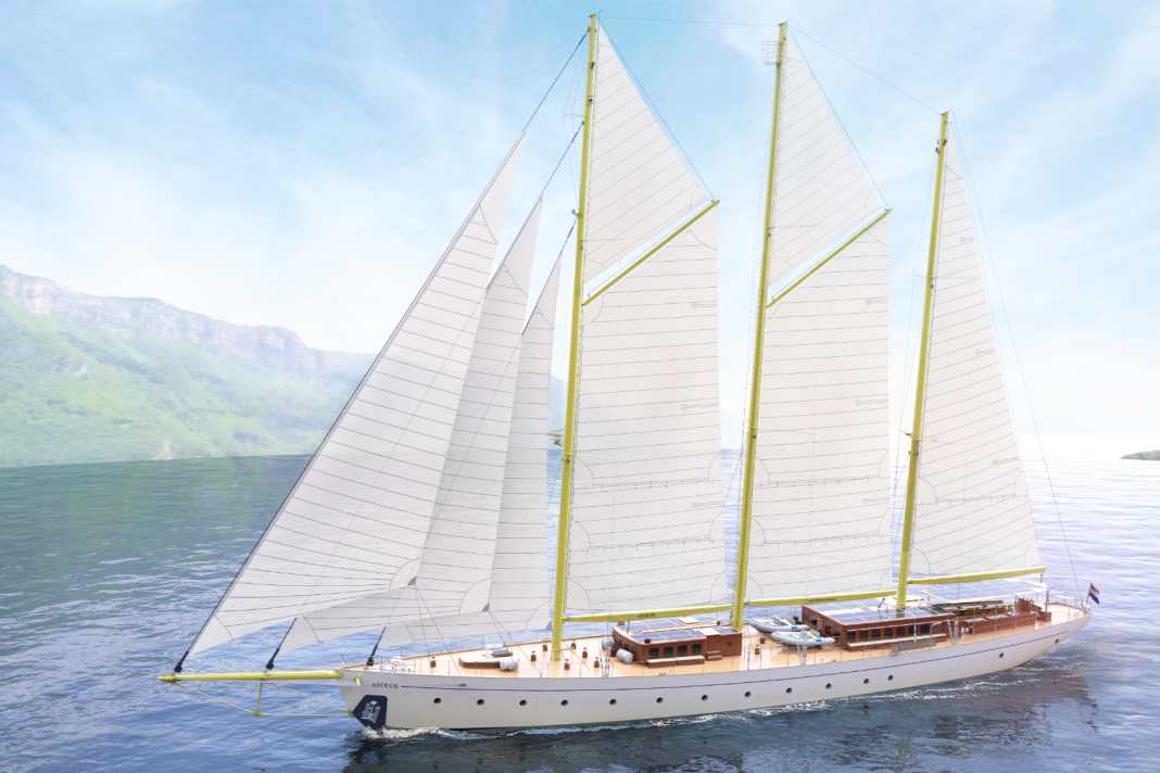 67m "Aeolus" could soon join the Sailing Classics fleet. | Rendering: Sailing-Classics