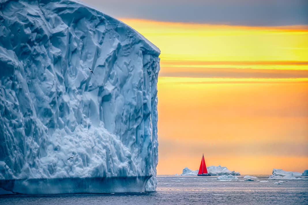 Arktische Eisberge bei Sonnenuntergang: Diese Woche war Welttag der Ozeane
