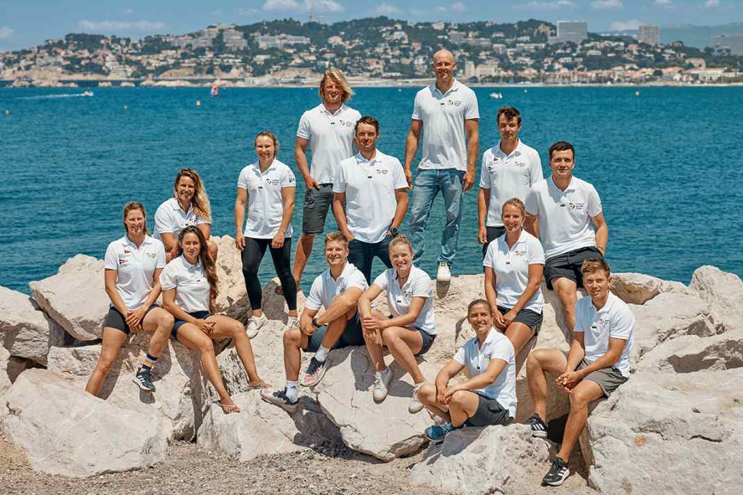 Sept femmes et sept hommes forment la sélection allemande de voile pour la régate olympique de Marseille