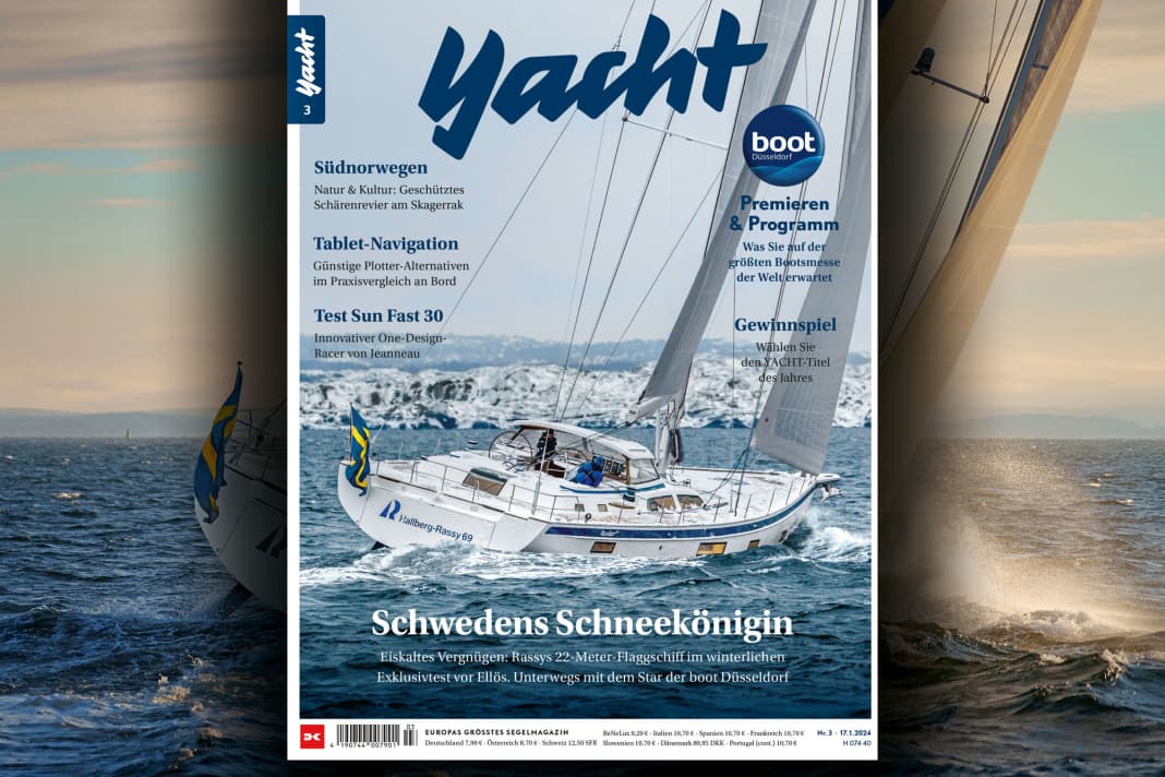 Il nuovo Hallberg-Rassy 69 in crociera di prova invernale in copertina