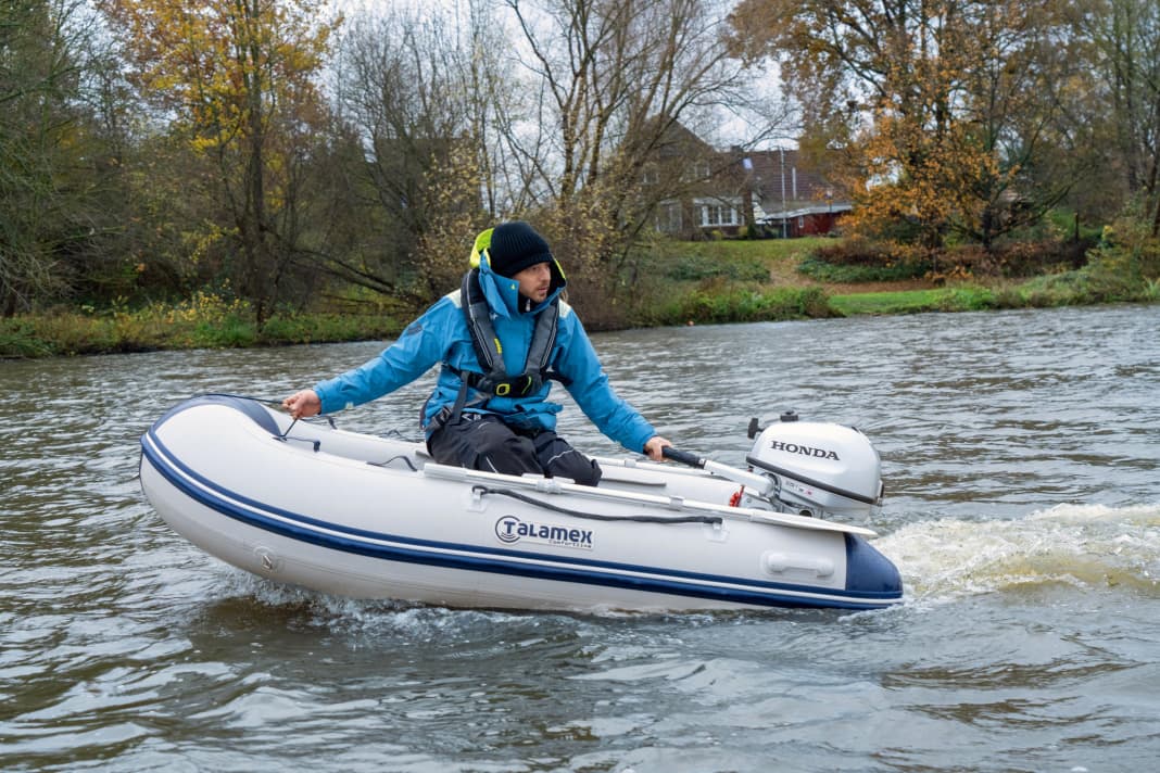 All engines were tested on a Talamex Comfortline TLA 250 inflatable boat
