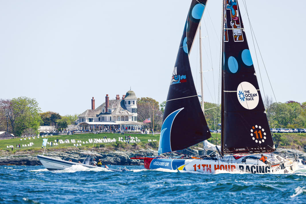 Homerun : 11th Hour Racing à l'arrivée devant Newport, la Mecque de la voile aux Etats-Unis, qui a longtemps accueilli la Coupe de l'America