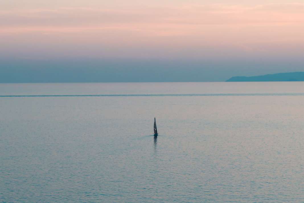 As beautiful as a painting: "Malizia - Seaexplorer" in Mediterranean pastel colours. | Flore Hartout/The Ocean Race Europe 2025