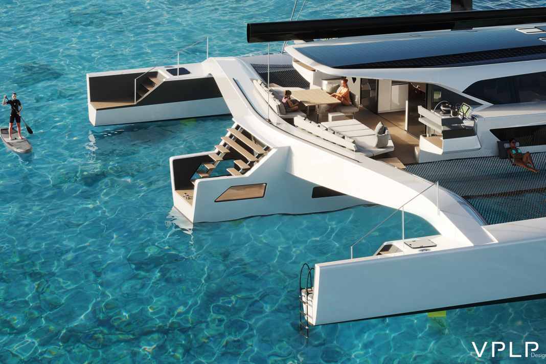 Orientation croisière : le tri de 100 pieds "Anahita", construit par VPLP, est également conçu pour la croisière de plaisir.