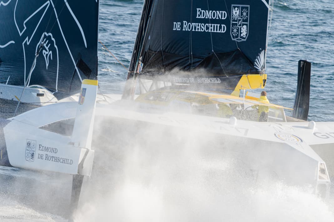 Dopo due settimane, il chiaro numero uno della prima storica dell'Arkea Ultim Challenge: Charles Caudrelier su "Maxi Edmond de Rothschild".