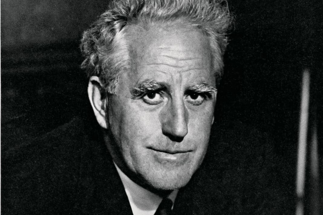 Fox cut just as good a figure in a tie and collar as he did at the tiller or drawing board