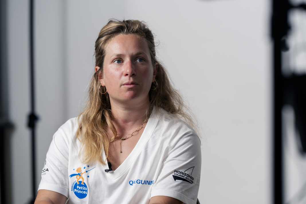 Élodie Bonafous prima di esordire nel suo primo grande spettacolo da solista.