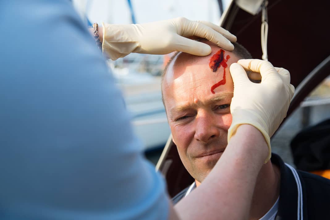 First clean the wound as described under "Cuts".