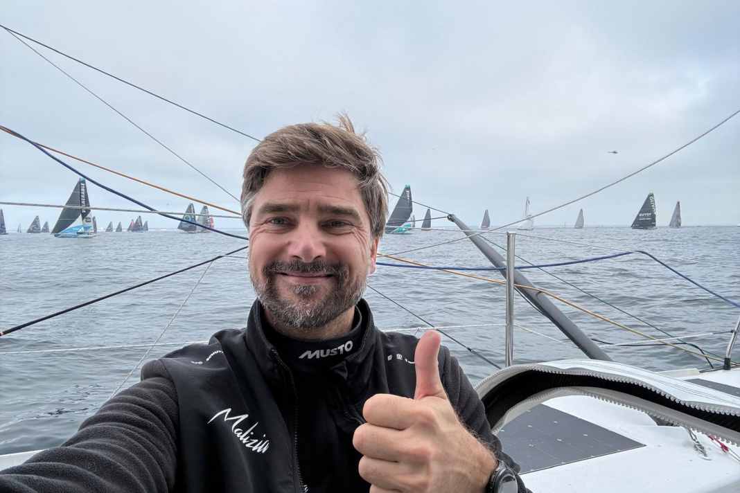 Die Bilder der ersten Stunden nach dem Start: Boris Herrmann sendete bereits Grüße von Bord