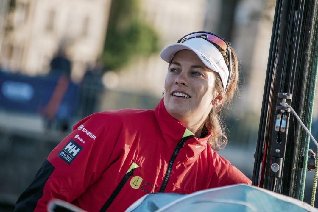 Sanni Beucke before her second start at La Solitaire du Figaro Paprec