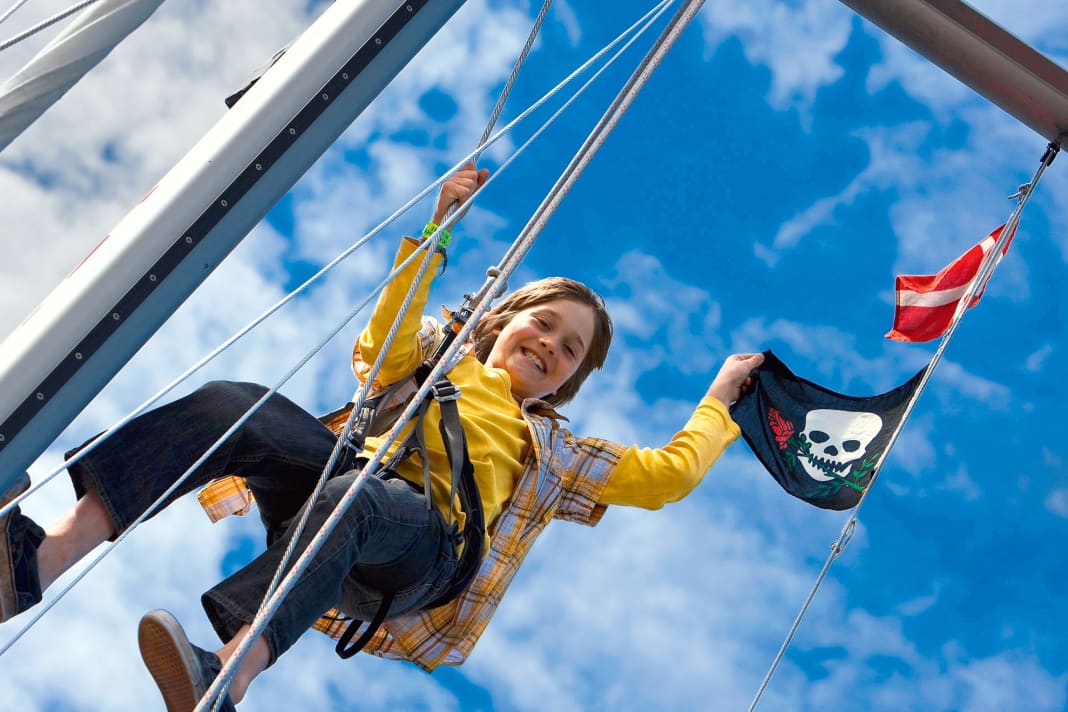 La sedia del nostromo è un posto emozionante a bordo per i bambini