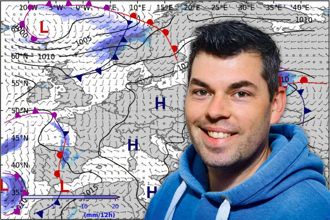 Il meteorologo laureato Sebastian Wache.