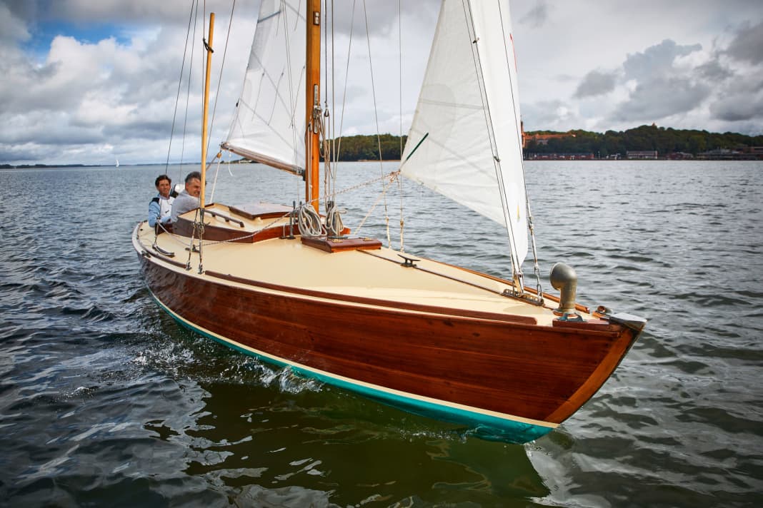 Walboot 13 „Coelnamara“  auf seinem Heimatrevier,  der Flensburger Förde