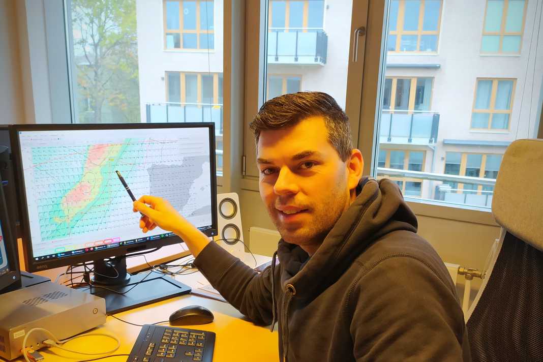 Sebastian Wache a toujours un œil sur la météo