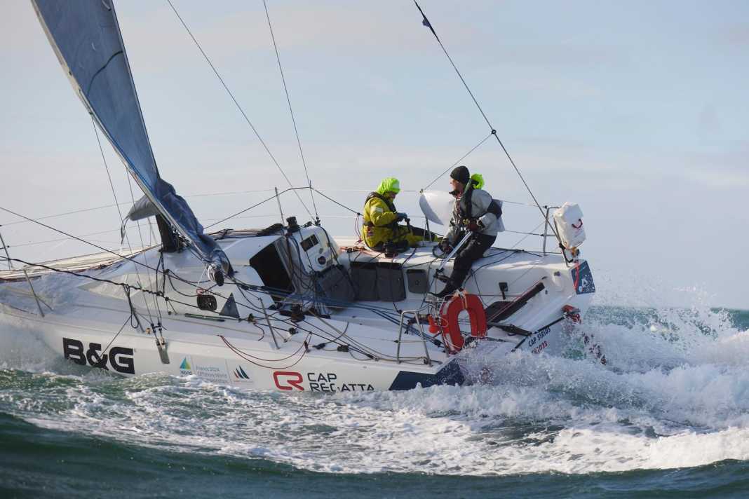 Sverre Reinke et Lina Rixgens en action avec le bateau de championnat du monde de type Sun Fast 30 OD