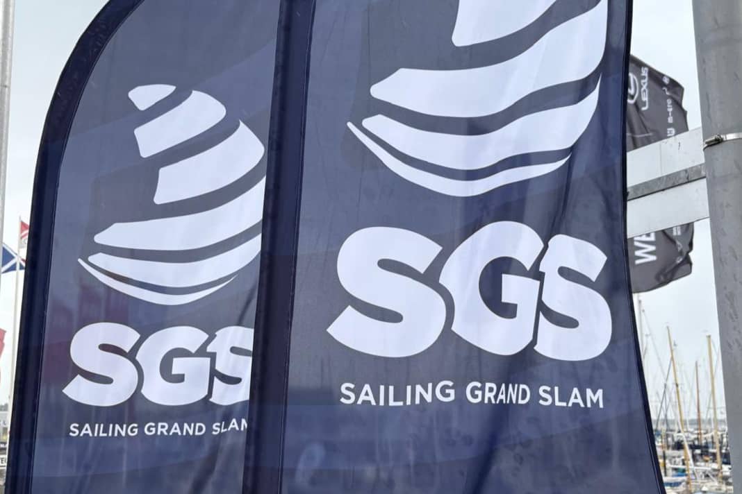 Bei der 131. Kieler Woche wehen erstmals die SGS-Flaggen für den in diesem Jahr neu etablierten Sailing Grand Slam.