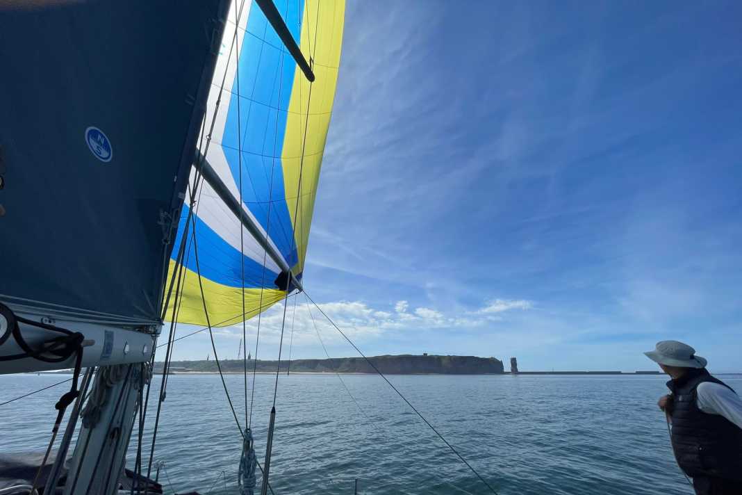 Goodbye, Heligoland! The farewell picture before the start of the Pantaenius Rund Skagen race. | Photo. Rarotonga Sailing Team