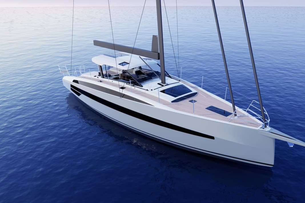 Neue Formensprache. Die Laufdecks führen erhöht über den Kajütaufbau, so wie bei einem Backdecker