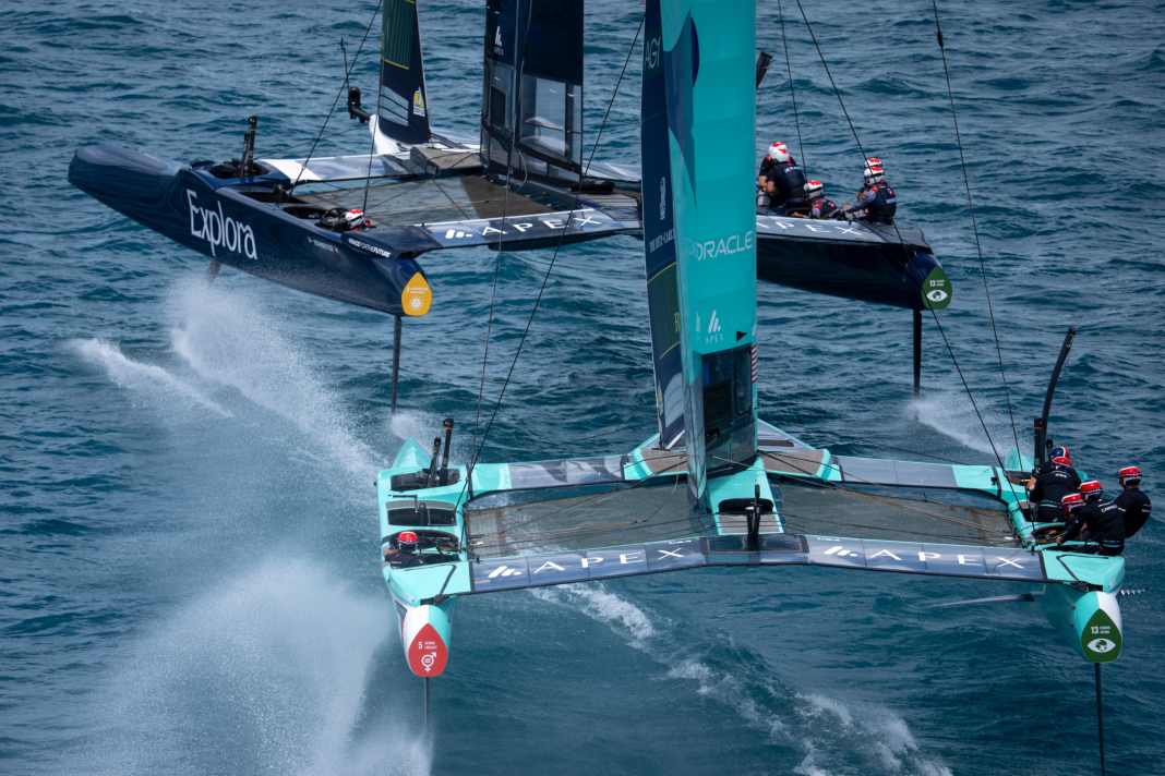 Das United States SailGP Team jagt das Schweizer Team Explora Journeys Swiss. Vor dem erneuten Kräftemessen auf dem Genfersee plagen die Amerikaner allerdings schwere Personalsorgen.