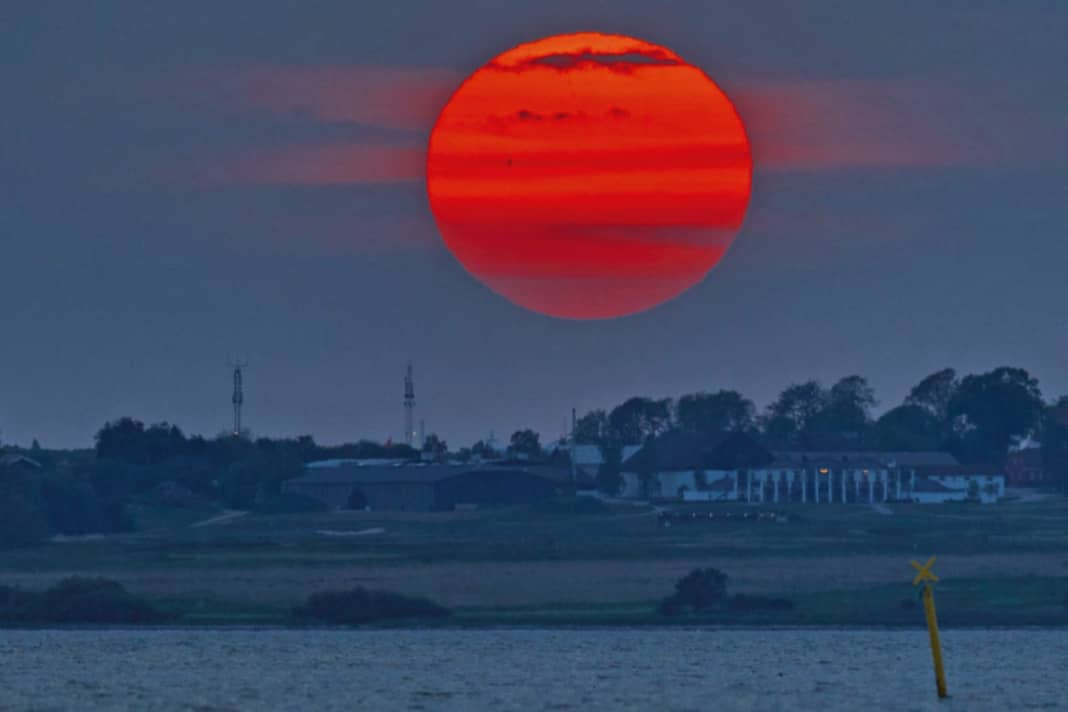 Sunset over the fjord