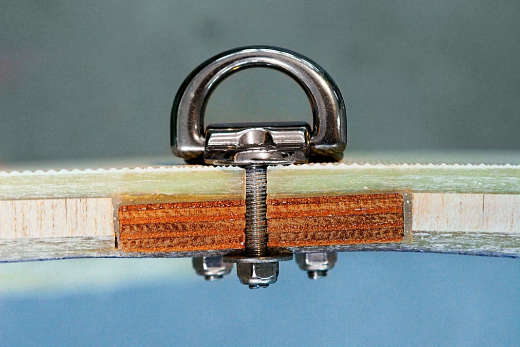 Ob Decksauge oder Organizer, der Sandwichkern muss verstärkt werden