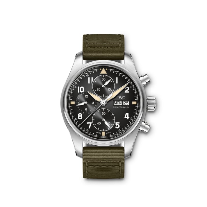 IWC Pilot's Watch Chronograph Spitfire in stainless steel (Ref. IW387901) | 1)