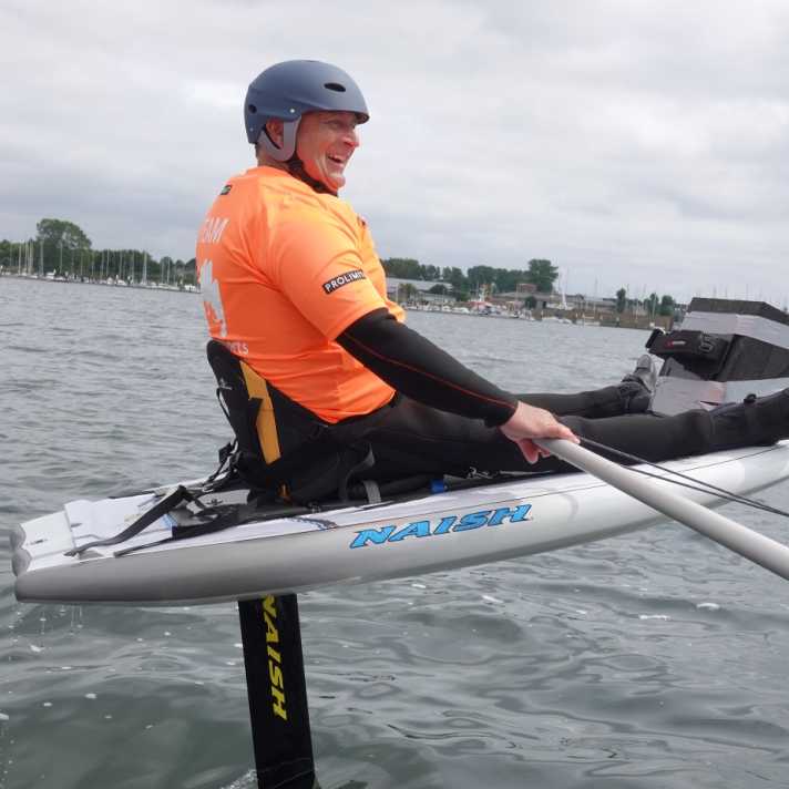 With special seats and handles, people with disabilities can experience the fascination of foil.