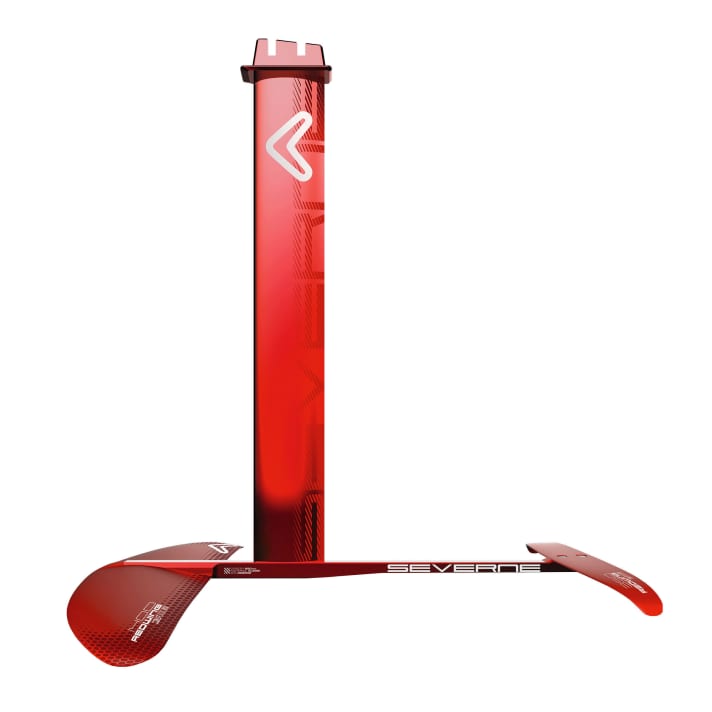   Das "Red Wing"-Foil passt perfekt zum Board und ist easy zu fahren 