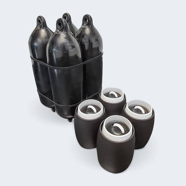 The new fender is designed to save up to 70 per cent space in the back box