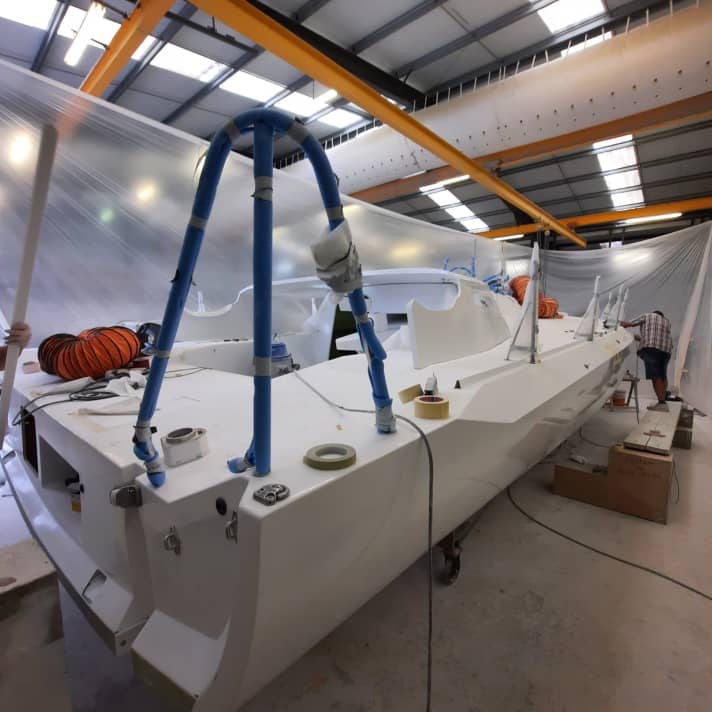 Ici, la construction de la nouvelle classe 40 est déjà plus avancée