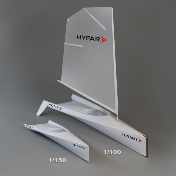   La variante à voile n'existe pour l'instant que sous forme de modèle animé. La production devrait commencer à partir du mois d'août