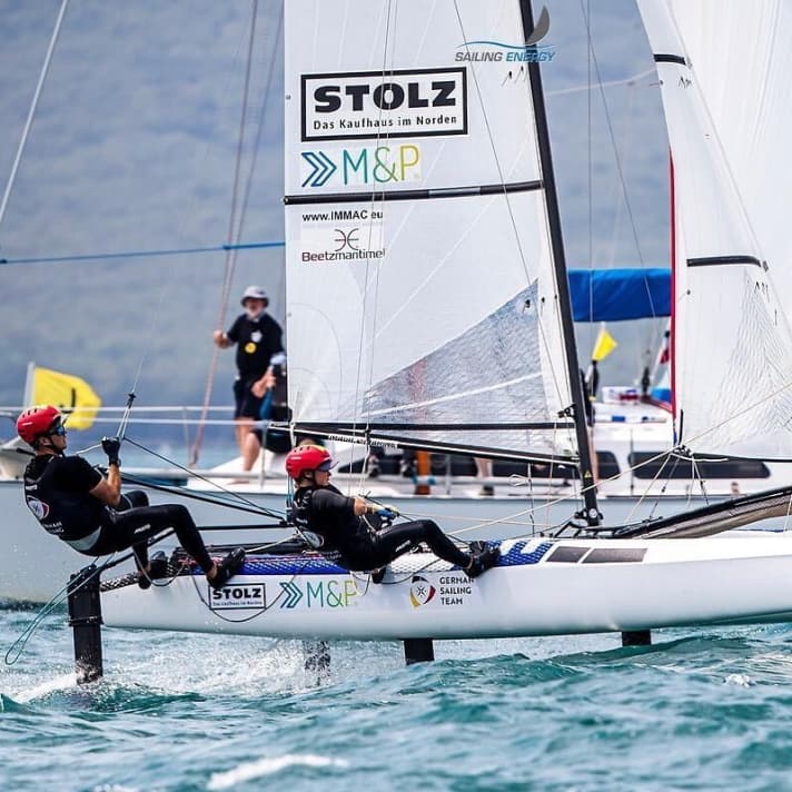   Paul Kohlhoff e Alica Stuhlemmer nel Nacra 17