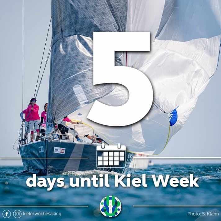   The organisers heralded the start of Kiel Week with an official countdown on social media over the past few days and weeks. Here with a picture of the "Tutima"
