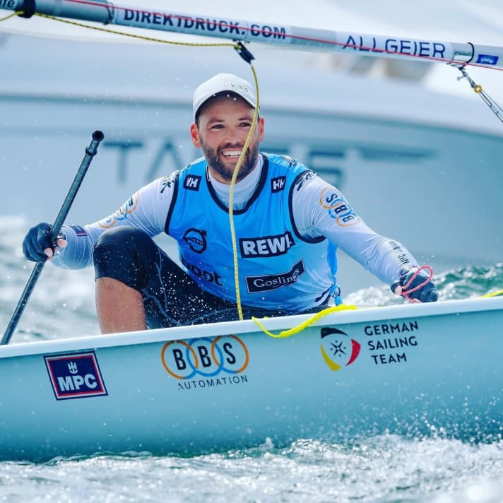   Laser world champion Philipp Buhl won the 126th Kiel Week in the final sprint