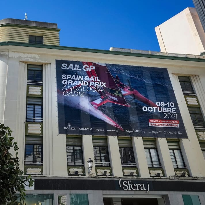 The Andalusian city of Cádiz promoted and celebrated the SailGP off its own coast throughout the city. There was a lot of sailing enthusiasm for the world's best-attended professional series