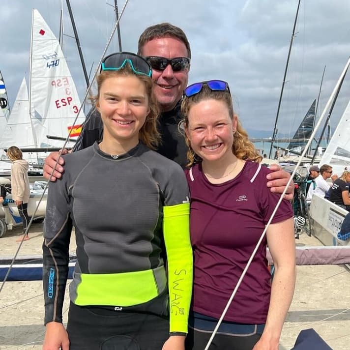   Nadine Böhm e Lena con il mental coach Markus Bauchrowitz