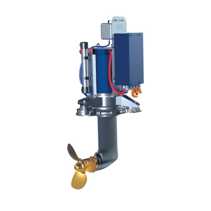 The electric motor from EPT Systems sits directly on the Saildrive. | Illustration: EPTechnologies