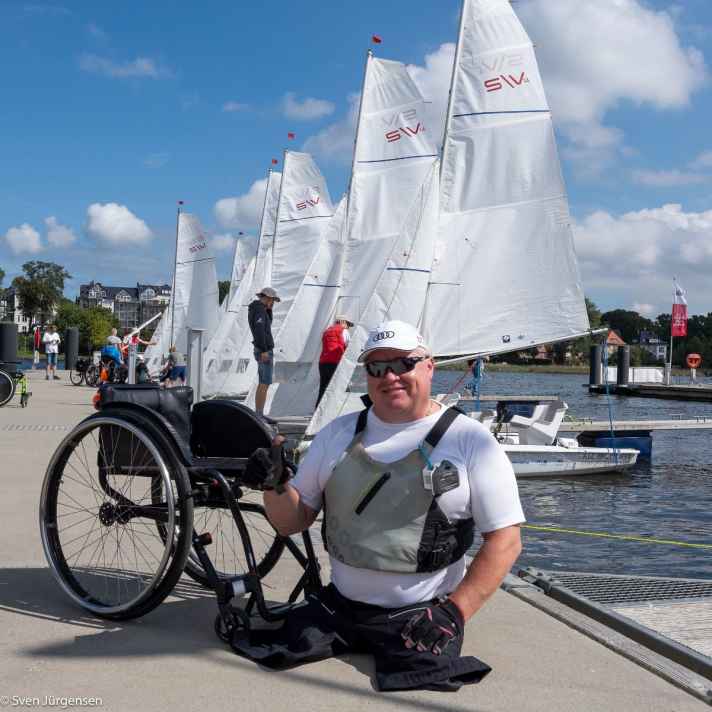 Sigmund Mainka, médaillé d'or aux Jeux paralympiques, est également à bord. | Foro : Sven Jürgensen