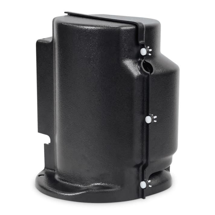Sound cover: A simple but effective and precisely fitting housing that is fitted around the compressor and reduces its background noise by up to 50 per cent. It costs 383 euros