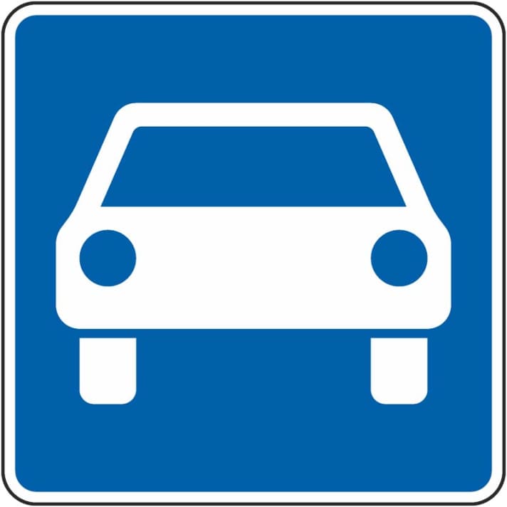 Start of a motorway